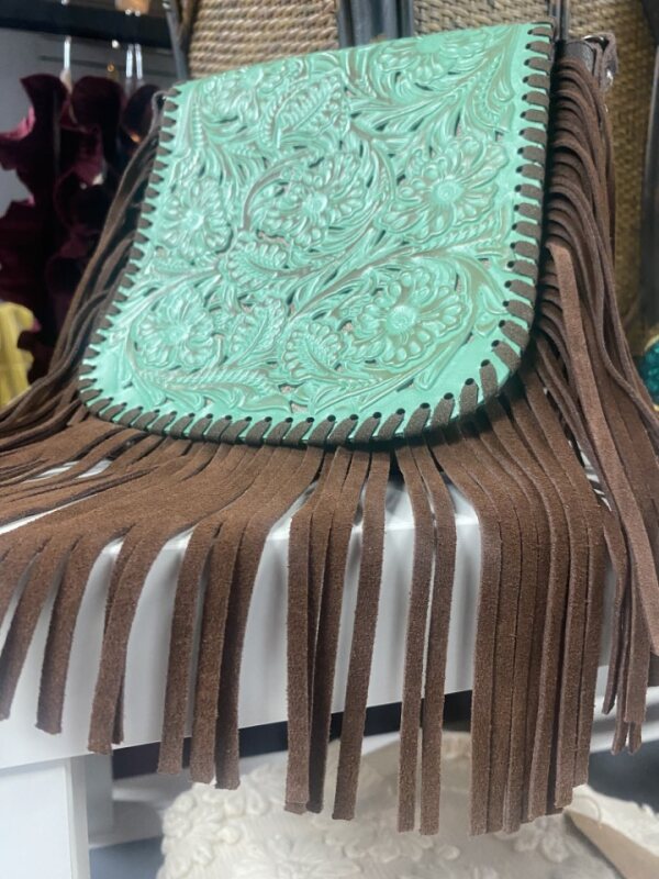 Fringe Leather Purse