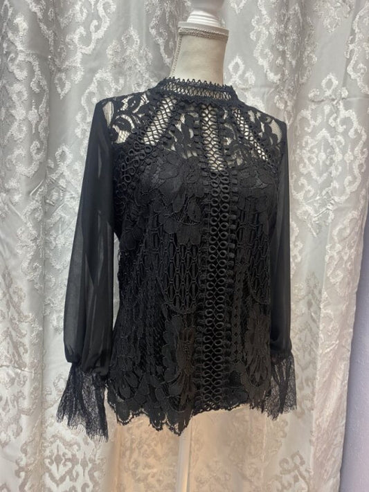 Lace Blouse Top (Lined)