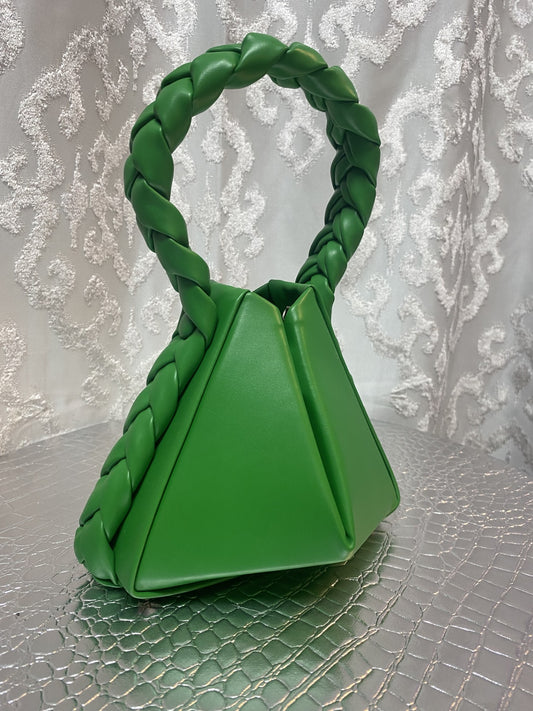 Green Braided Purse